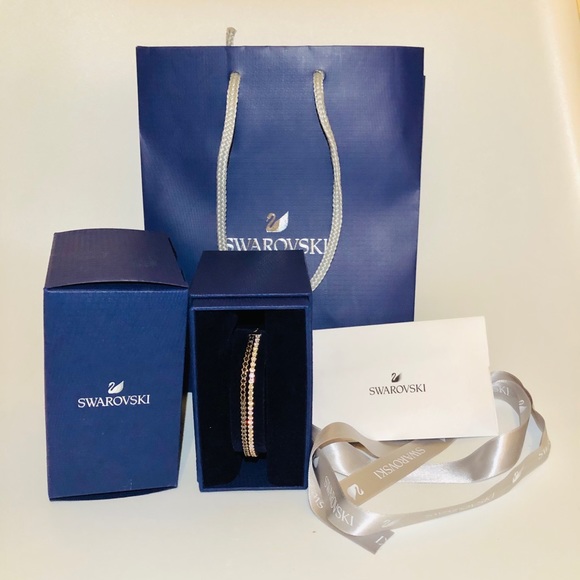 Swarovski Double Rose Gold Adjustable Bracelet - Picture 1 of 5